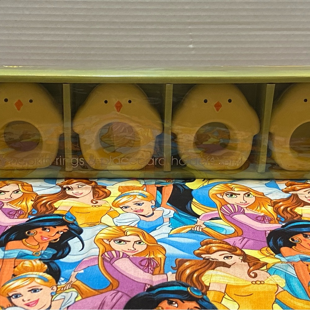 Tag Yellow Chick Napkin Rings or Place Card Holders